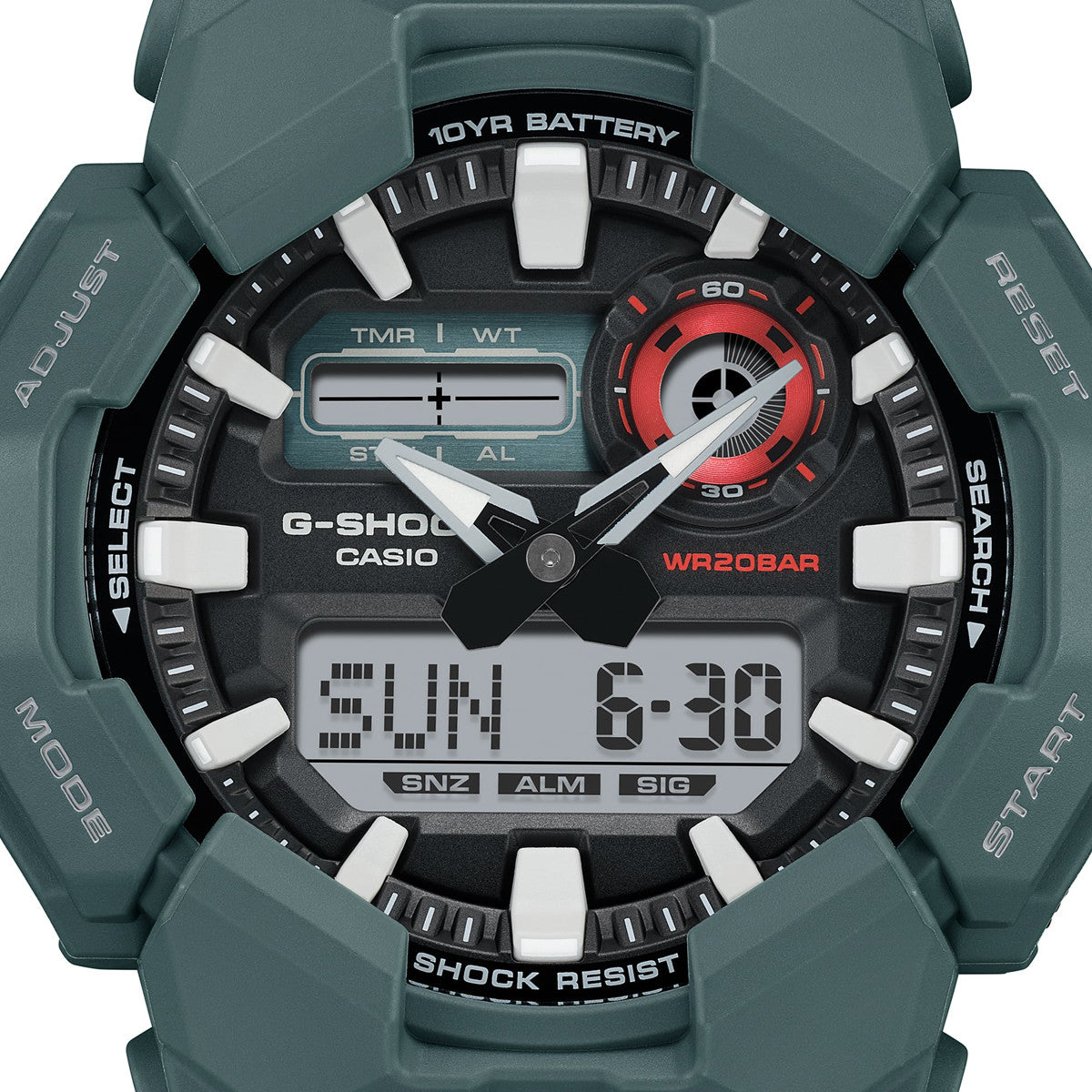 Men's Watch CASIO G-SHOCK Mod. NEW RUGGED BASIC Analog-Digital 10-Year Battery