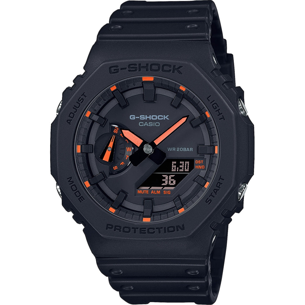 Men's Watch CASIO G-SHOCK Mod. OAK - Neon Orange Indexes