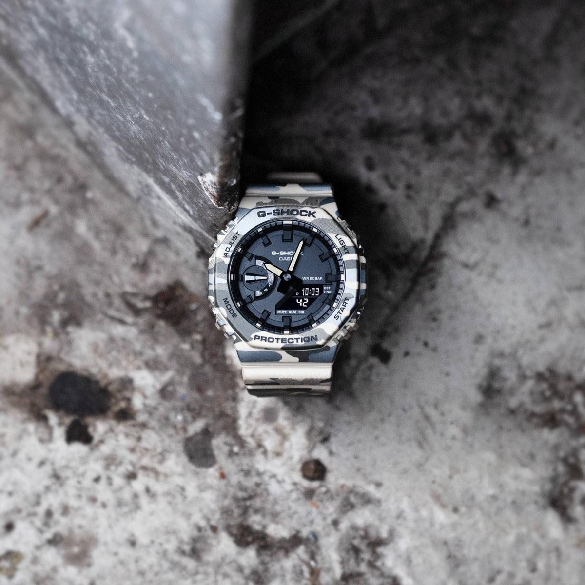 Unisex Watch CASIO G-SHOCK Mod. OAK - BROWN CAMOUFLAGE SERIE ***NEW!***
