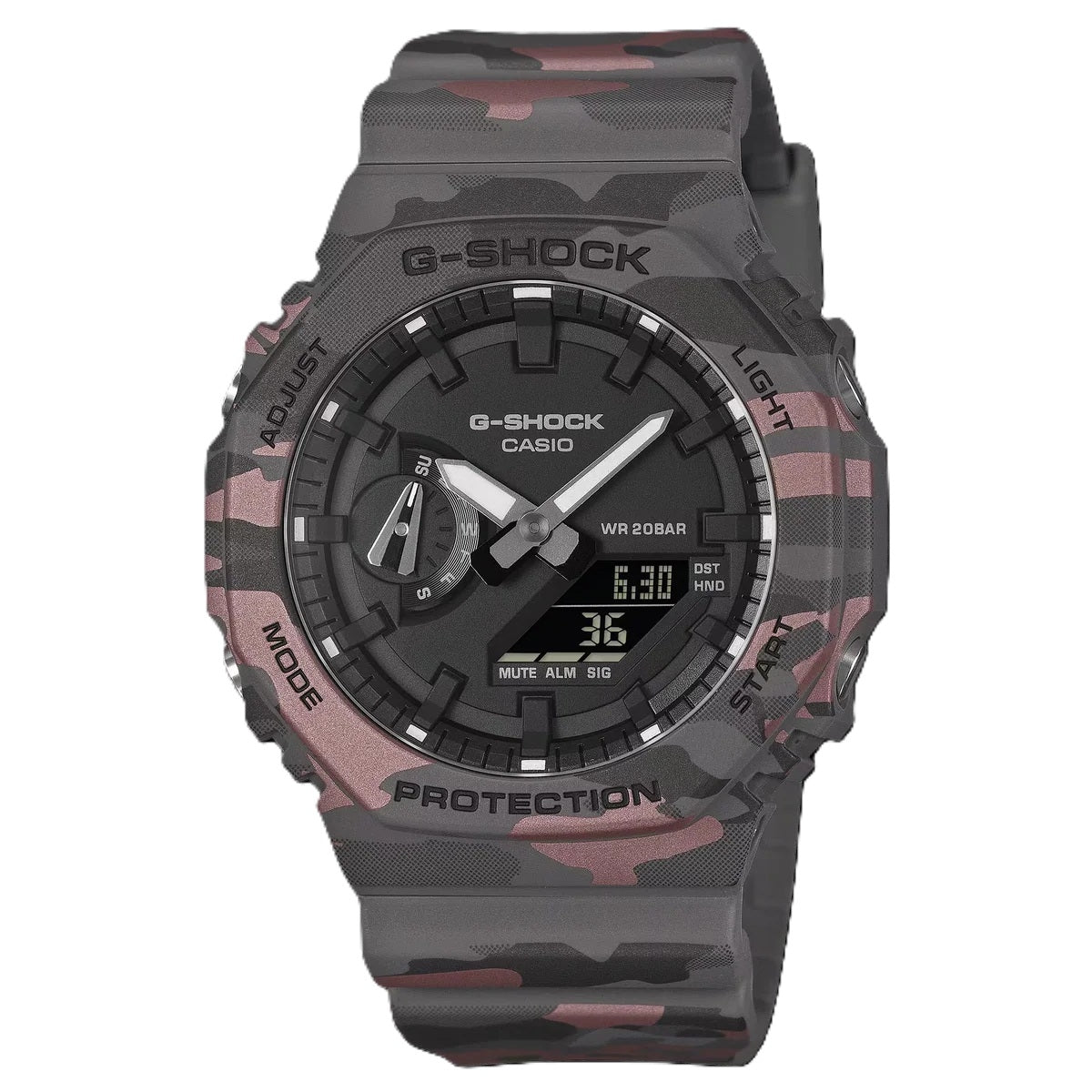 Unisex Watch CASIO G-SHOCK Mod. OAK - SMOKE GREY CAMOUFLAGE SERIE ***NEW!***