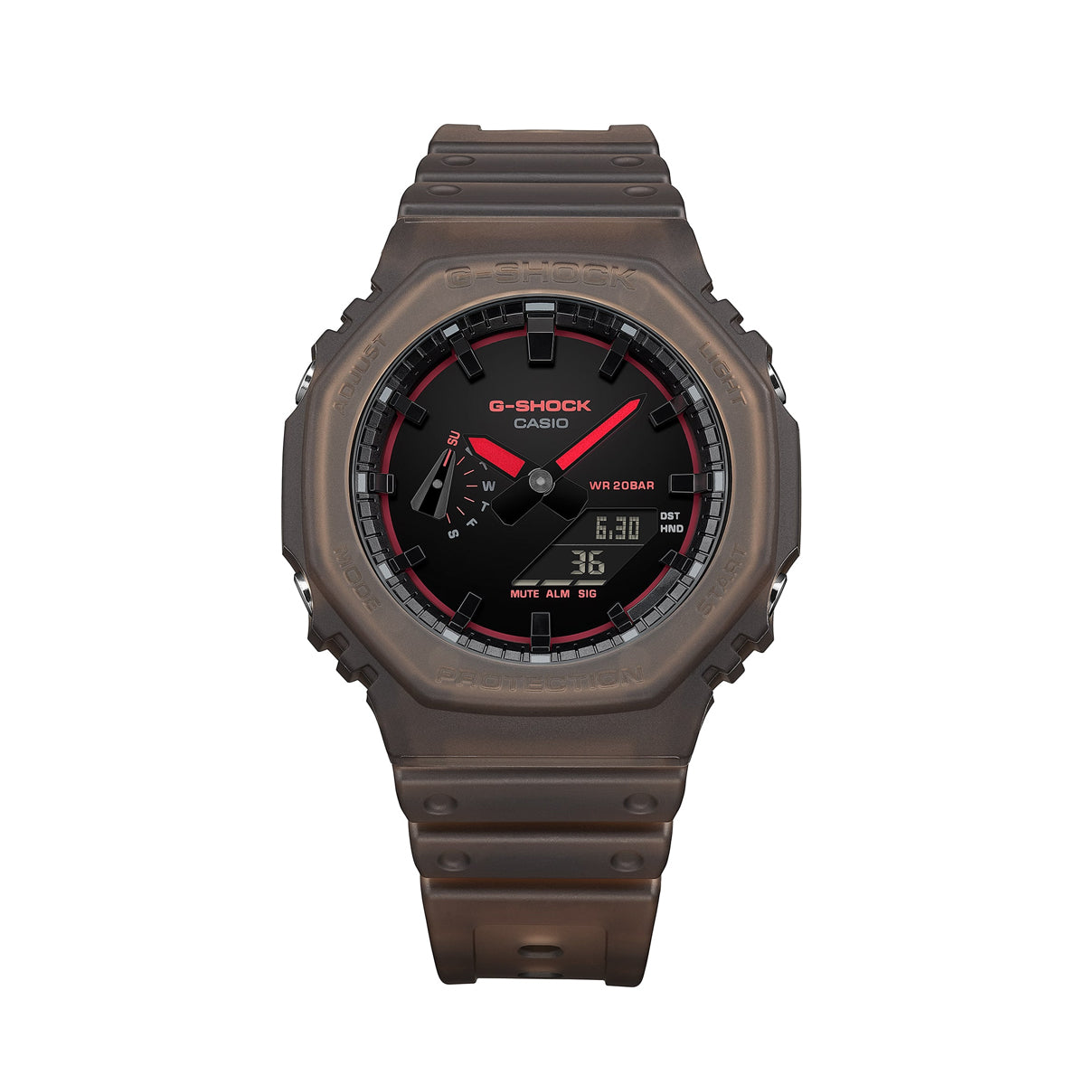 Men's Watch CASIO G-SHOCK Mod. OAK - SMOKE LIGHT SERIE - BROWN  ***NEW!***