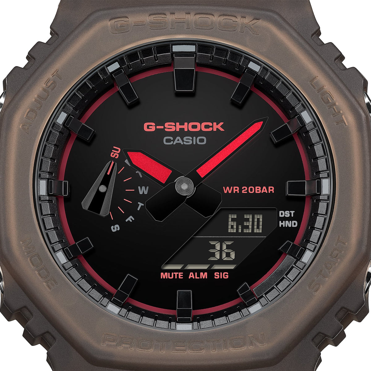 Men's Watch CASIO G-SHOCK Mod. OAK - SMOKE LIGHT SERIE - BROWN  ***NEW!***
