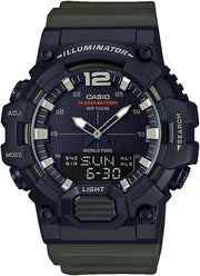 Men's Watch CASIO SPORT Mod. ILLUMINATOR - BLACK, ARMY GREEN