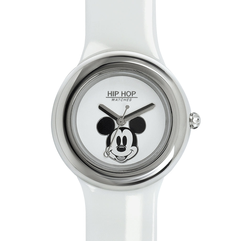 Unisex Watch HIP HOP DISNEY COLLECTION Mod. MICKEY METAL WHITE