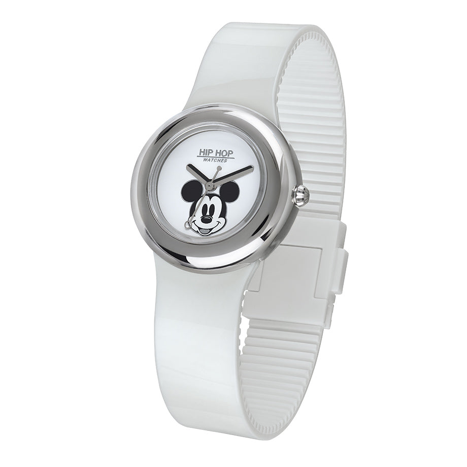 Unisex Watch HIP HOP DISNEY COLLECTION Mod. MICKEY METAL WHITE