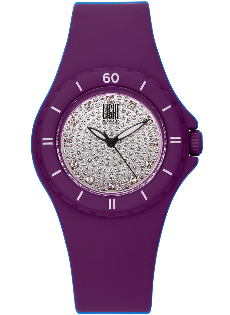 Women's Watch LIGHT TIME Mod. LADY DIVER - Purple