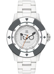Men's Watch LIGHT TIME Mod. POKER - White / Grey