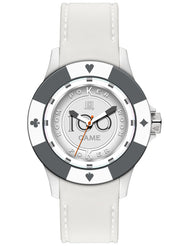 Men's Watch LIGHT TIME Mod. POKER - White / Grey