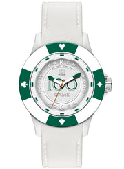 Men's Watch LIGHT TIME Mod. POKER - White / Green