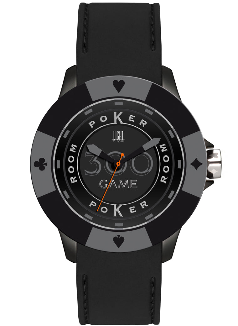 Men's Watch LIGHT TIME Mod. POKER - All Black