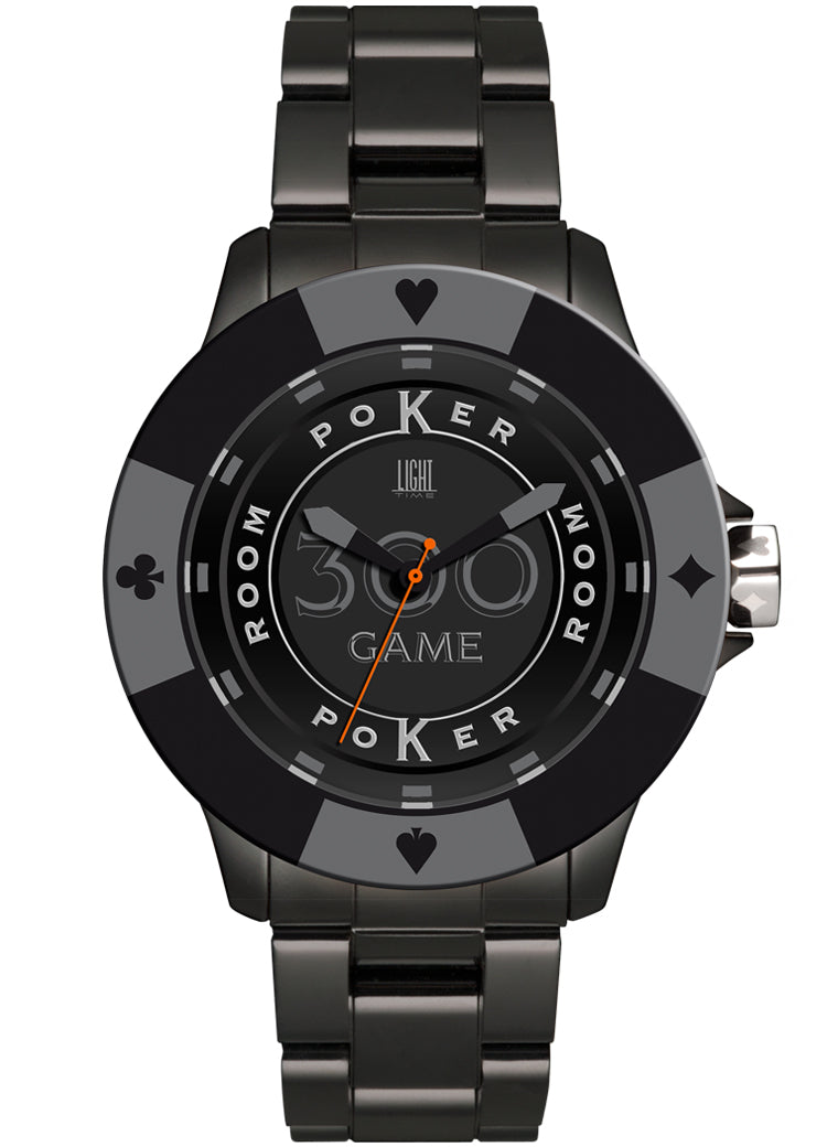Men's Watch LIGHT TIME Mod. POKER - All Black