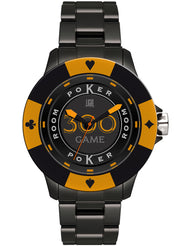 Men's Watch LIGHT TIME Mod. POKER - Black / Orange