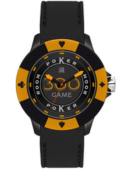 Men's Watch LIGHT TIME Mod. POKER - Black / Orange