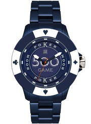 Men's Watch LIGHT TIME Mod. POKER - Blue / White