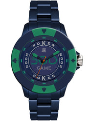 Men's Watch LIGHT TIME Mod. POKER - Blue / Green