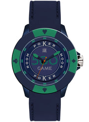Men's Watch LIGHT TIME Mod. POKER - Blue / Green
