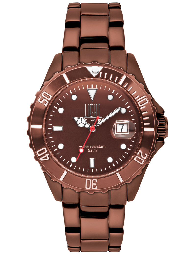 Men's Watch LIGHT TIME Mod. DIVER COPPER ALUMINIUM