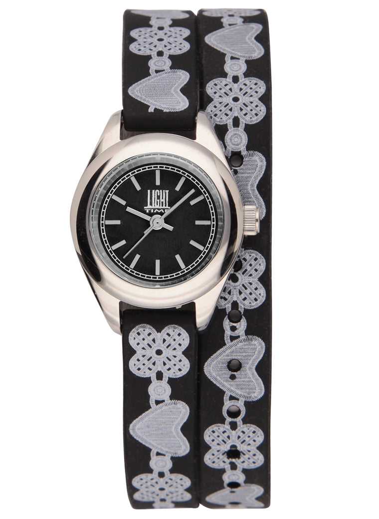 Women's Watch LIGHT TIME Mod. ROCOCO - Black