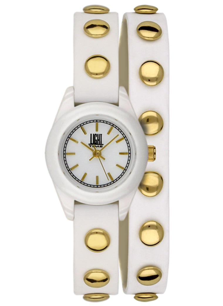 Women's Watch LIGHT TIME Mod. PUNK - White / Gold