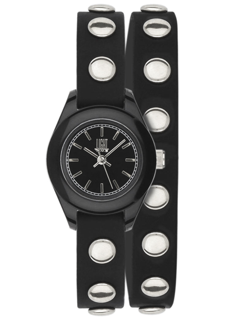 Women's Watch LIGHT TIME Mod. PUNK - Black - Silver