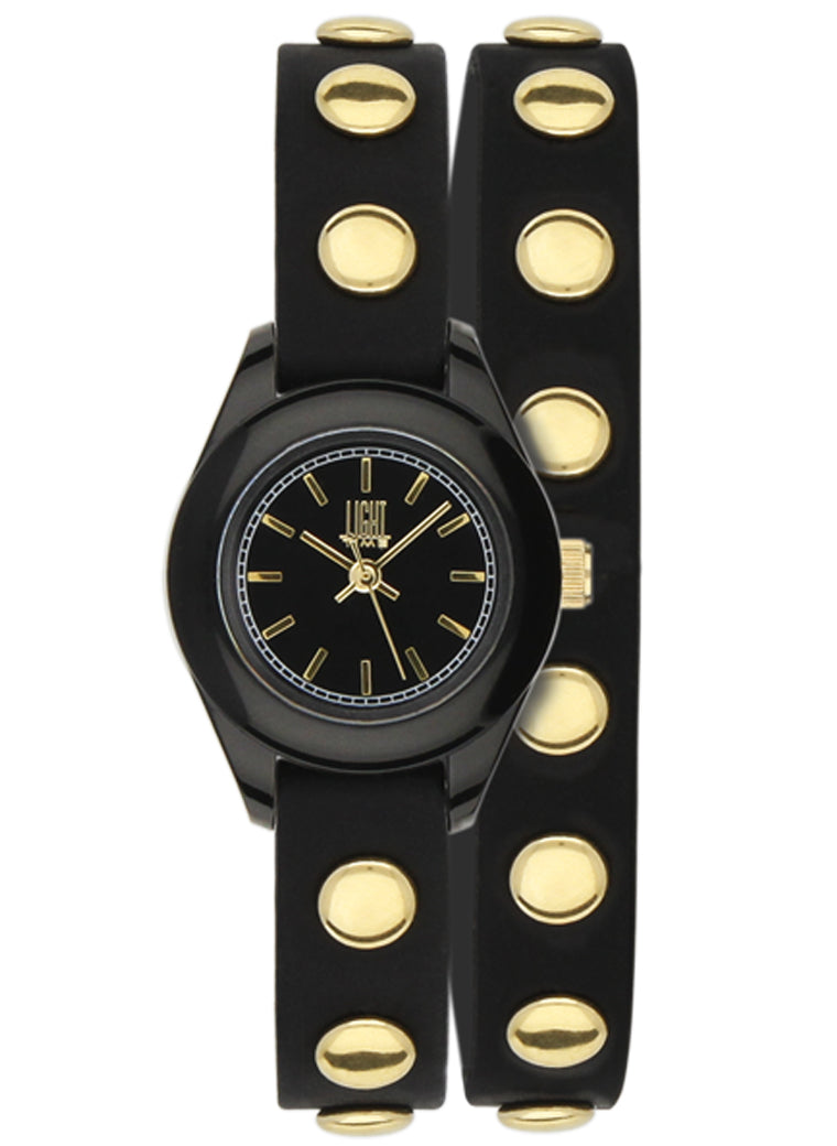 Women's Watch LIGHT TIME Mod. PUNK - Black / Gold
