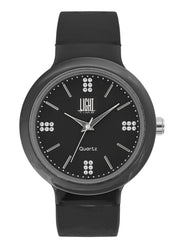 Women's Watch LIGHT TIME Mod. EUROPE Black / Strass