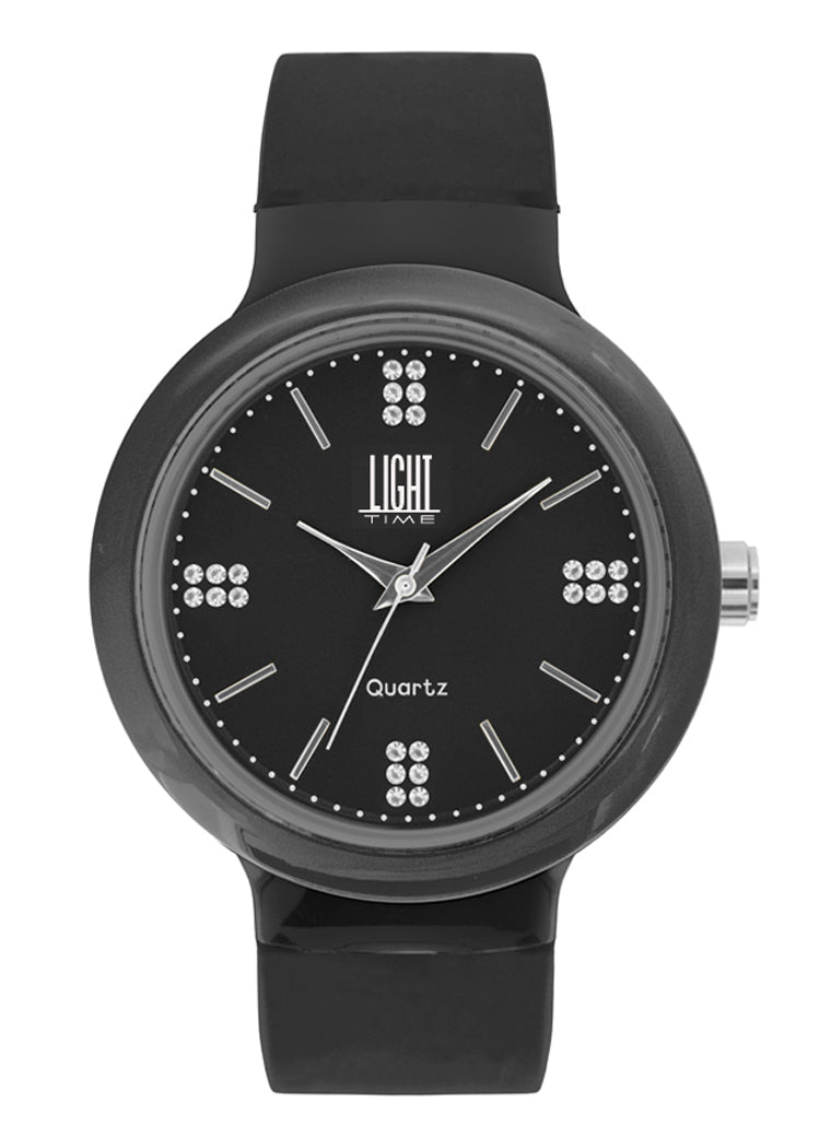 Women's Watch LIGHT TIME Mod. EUROPE Black / Strass