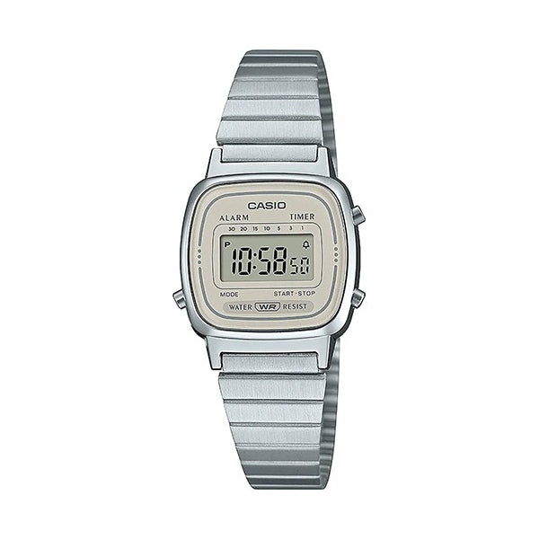 Women's Watch CASIO VINTAGE Mod. ICONIC MINI STEEL - CREAM