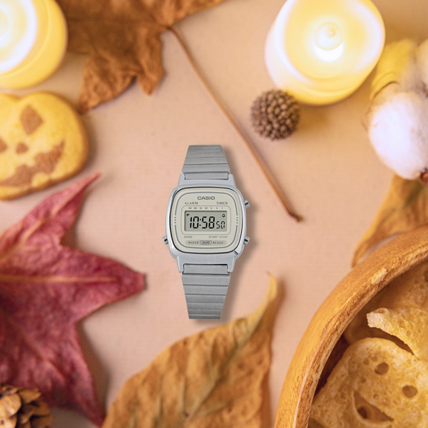 Women's Watch CASIO VINTAGE Mod. ICONIC MINI STEEL - CREAM