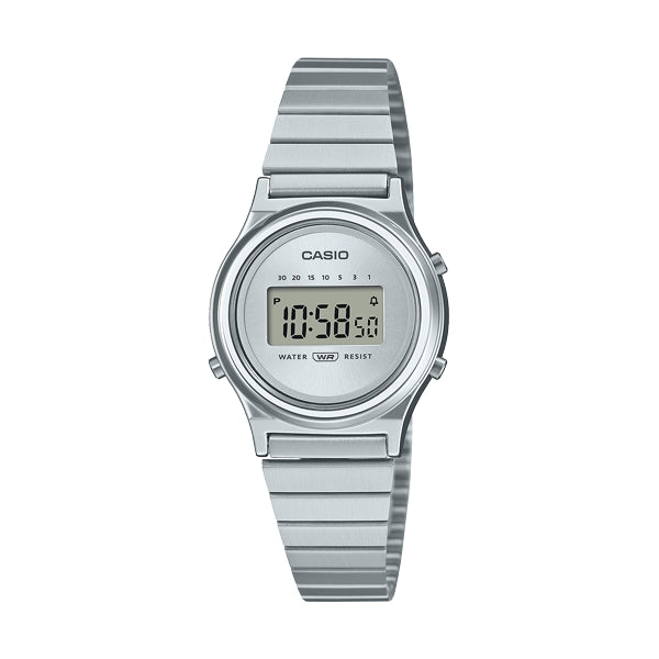 Women's Watch CASIO VINTAGE Mod. MINI COLLECTION SLIM ROUND - SILVER