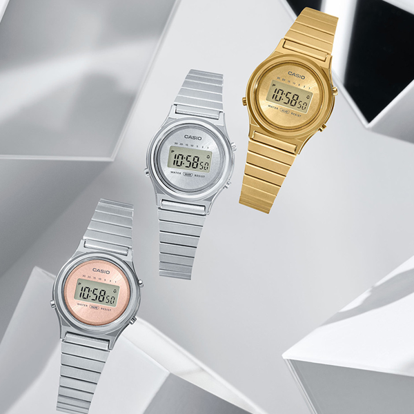 Women's Watch CASIO VINTAGE Mod. MINI COLLECTION SLIM ROUND - GOLD