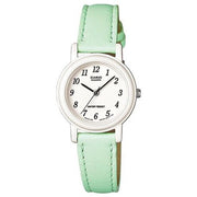 Women's Watch CASIO COLLECTION Mod. POP LADY, LEATHER - PASTEL GREEN