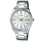 Women's Watch CASIO COLLECTION Mod. LADY DATE - ARGENTEE. GOLD INDEXES