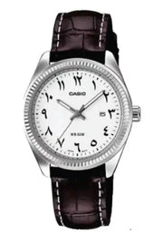 Women's Watch CASIO COLLECTION Mod. LADY DATE - LEATHER, WHITE