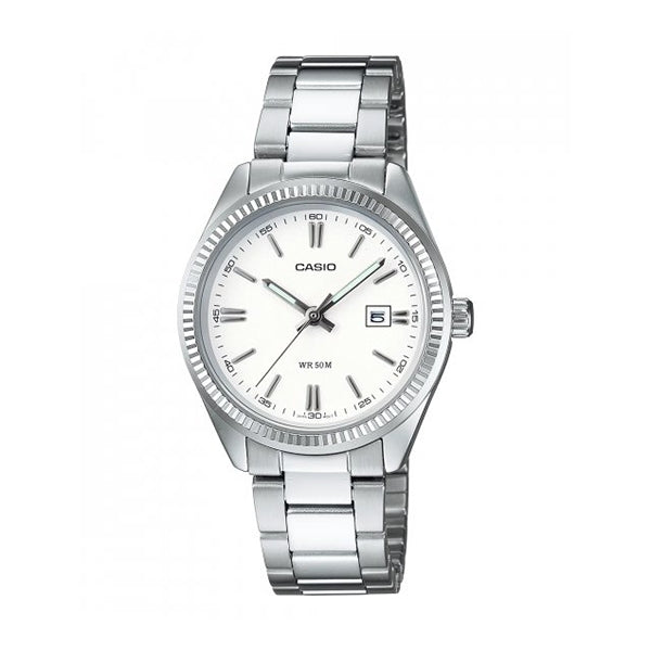 Women's Watch CASIO COLLECTION Mod. LADY DATE - WHITE