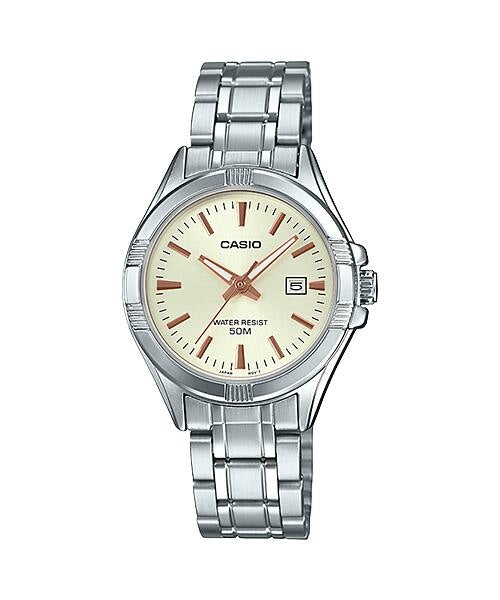 Women's Watch CASIO COLLECTION Mod. LADY DATE - CHAMPAGNE
