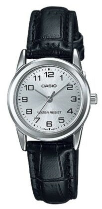 Women's Watch CASIO COLLECTION Mod. LADY 3H, LEATHER - SILVER