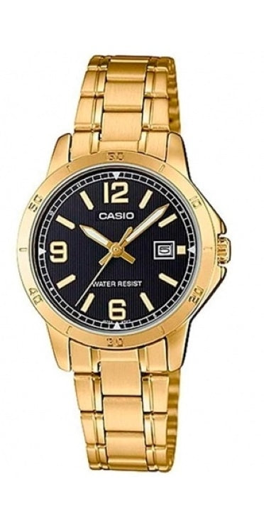 Women's Watch CASIO COLLECTION Mod. LADY DATE, GOLD - BLACK