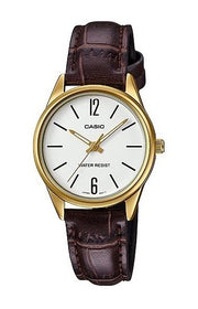 Women's Watch CASIO COLLECTION Mod. ONLY TIME LADY, LEATHER - WHITE
