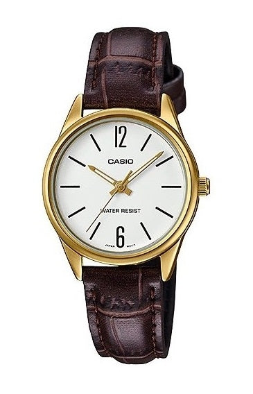 Women's Watch CASIO COLLECTION Mod. ONLY TIME LADY, LEATHER - WHITE