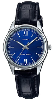 Women's Watch CASIO COLLECTION Mod. ONLY TIME LADY, LEATHER - BLUE