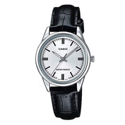 Women's Watch CASIO COLLECTION Mod. ONLY TIME LADY, LEATHER - WHITE