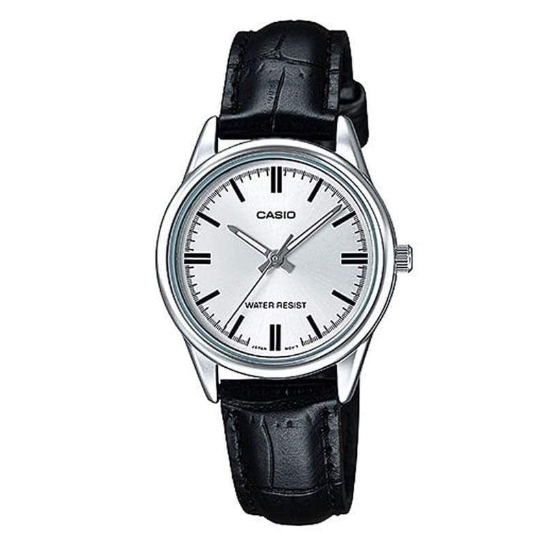Women's Watch CASIO COLLECTION Mod. ONLY TIME LADY, LEATHER - WHITE
