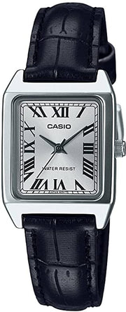 Women's Watch CASIO COLLECTION Mod. LADY TANK, ALLOY, LEATHER - SILVER