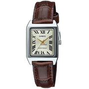 Women's Watch CASIO COLLECTION Mod. LADY TANK, ALLOY, LEATHER - CHAMPAGNE