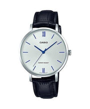 Women's Watch CASIO COLLECTION Mod. MINIMAL, LEATHER - SILVER