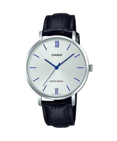 Women's Watch CASIO COLLECTION Mod. MINIMAL, LEATHER - SILVER