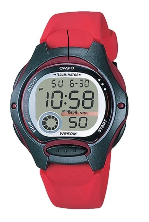 Women's Watch CASIO SPORT Mod. ILLUMINATOR - RED