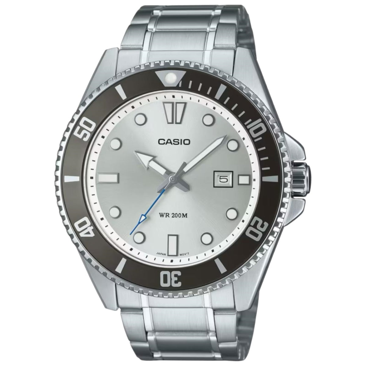 Men's Watch CASIO COLLECTION Mod. DIVER DATE 200M - ARGENTÉE