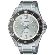 Men's Watch CASIO COLLECTION Mod. DIVER DATE 200M - ARGENTÉE
